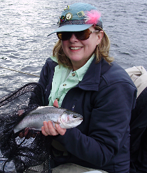 Rainbow trout on the delaware river.